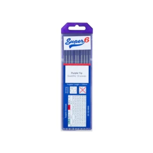 Super 6 E3 Rare Earth Purple Tungsten Electrode - Pack of 10
