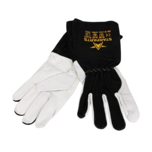 Starparts Black Premium Leather TIG Welding Gloves - Pack of 5