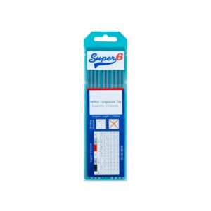 Super 6 WR02 Tungsten Turquoise Tungsten Electrodes 1.6mm - Pack of 10