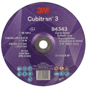 3M™ Cubitron™ 3 Cut and Grind Wheel 36+ 178mm x 4.2mm - Pack of 20