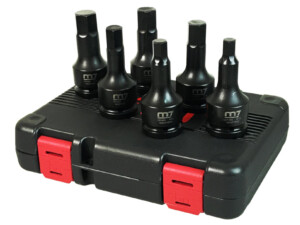 Mighty Seven 3/4" Drive SAE Impact Hex Driver Set 100mm Length 6 Pieces