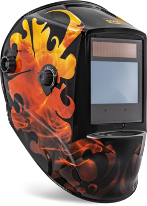 Auto-Darkening Welding Helmet GYS Zeus 5-13 G Fire True Colour XL