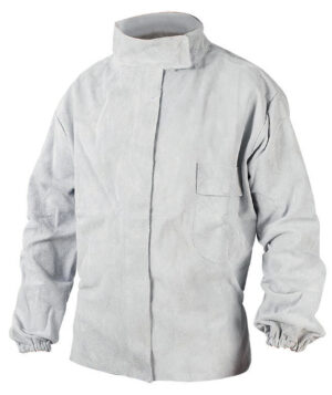 Welding Jacket GYS Leather Crust Cowhide EN ISO 11611:2015 Class 2 A1