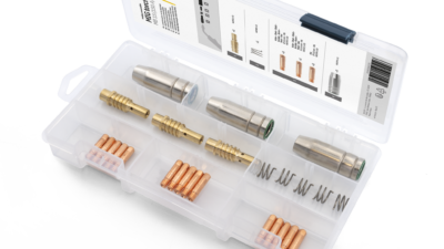 MIG Torch Consumables Kit GYS MB15 150A Contact Tips Nozzles and Springs