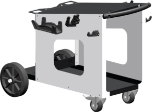 Gas Cylinder Trolley GYS Weld Pro 7m³ 650x340mm Base 24.5kg