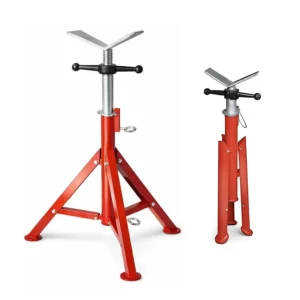 SIF Folding Pipe Stand - 1 Tonne Capacity, V-Head