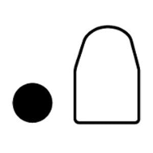 Electrode Cap Round D=16mm Tecna for 11mmID