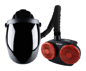 Airfed Grinding Helmet Navishock Clear with Shade 5 Flip Up Visor