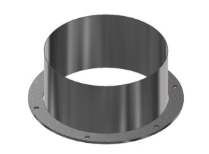 Nederman Galvanised Inlet, Fan Ø350mm to Spiro Ø350mm, Streamline Hood