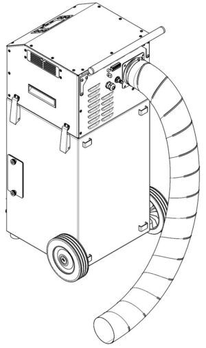 Nederman Vent Hose with Flange for Fume Eliminator GoMax